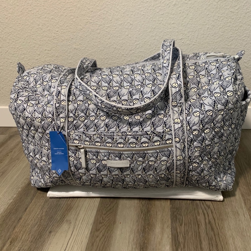 Vera Bradley large owl pattern duffel bag